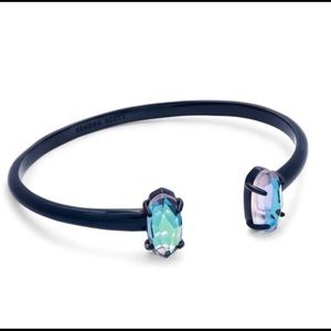Kendra Scott Edie Cuff Bracelet Navy Gunmetal